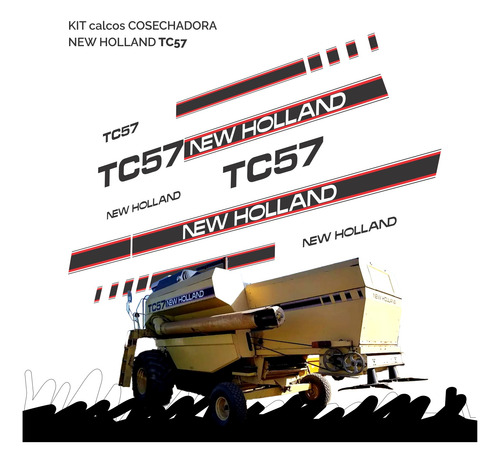 Kit De Calcos Cosechadora New Holland Tc57