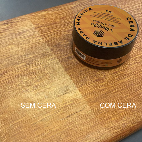 Cera De Abelha Para Madeira Tabuas Brilho Proteção 150g
