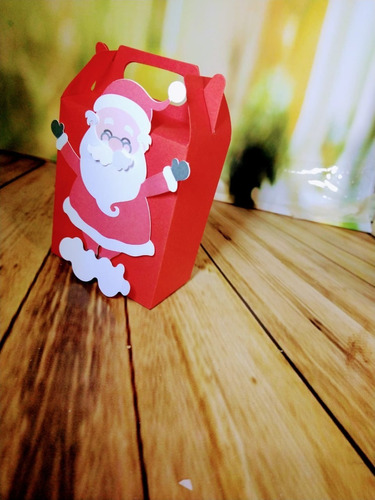 Caixa Maletinha Natal Papai Noel  - 10 Unidades