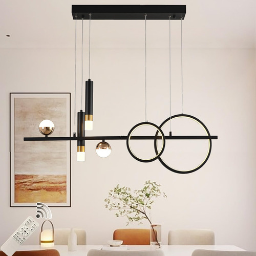 Siittoo Candelabros Modernos Para Comedor, Luz Colgante Line