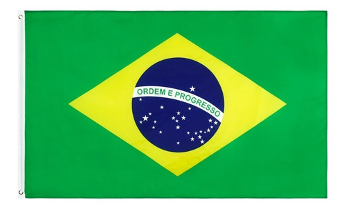Imagem 1 de 6 de Bandeira Do Brasil Dupla Face 150x90cm - Oficial Premium