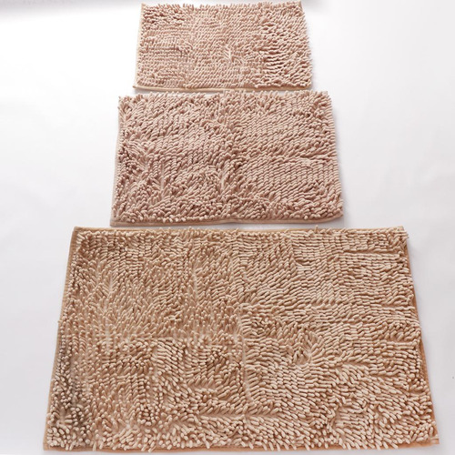 2 Tapete De Baño De Microfibra: Elegante Y 2 Piezas