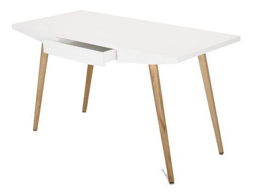 Imagen 2 de 6 de Escritorio Moderno En Madera Lacada Con Cajon Ref: Comba