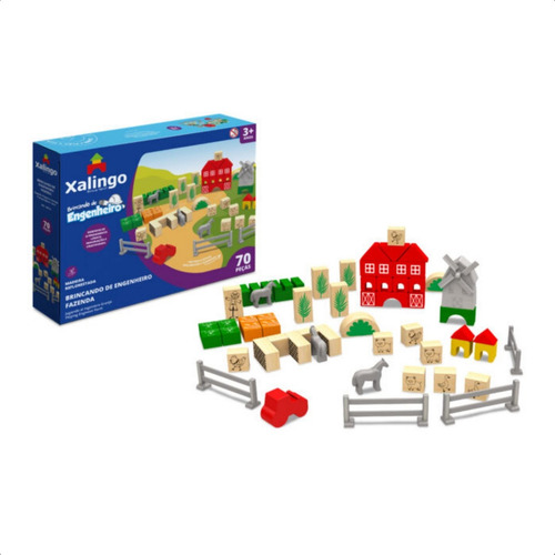 Jugando Farm Engineer 70 Pieces de Xalingo