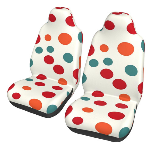 2 Funda Asiento Coche Estampado Lunar Lavabl Universal