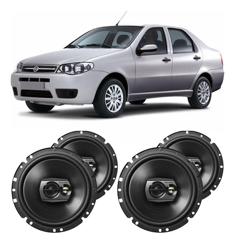 Auto Falante Fiat Siena 2001 A 2007 Pioneer 200w Rms