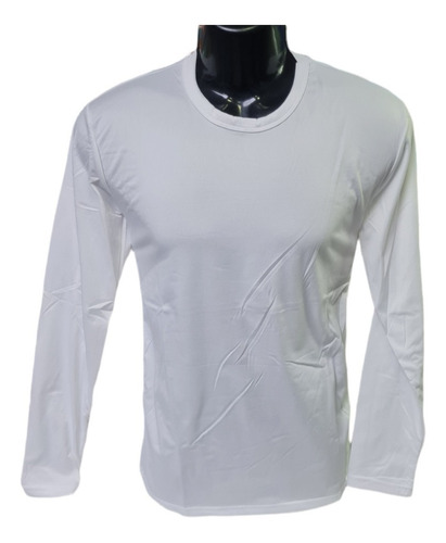 Pack 3 Camisetas Manga Larga Algodon Blancas Unisex
