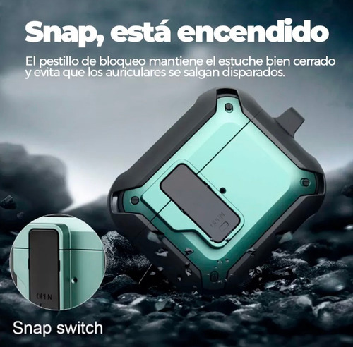 Funda Tpu Goodgoods Para AirPods 1/2 Gen Con Correa De Mano