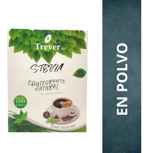 Stevia Trever En Polvo Sobres X 100 Unidades