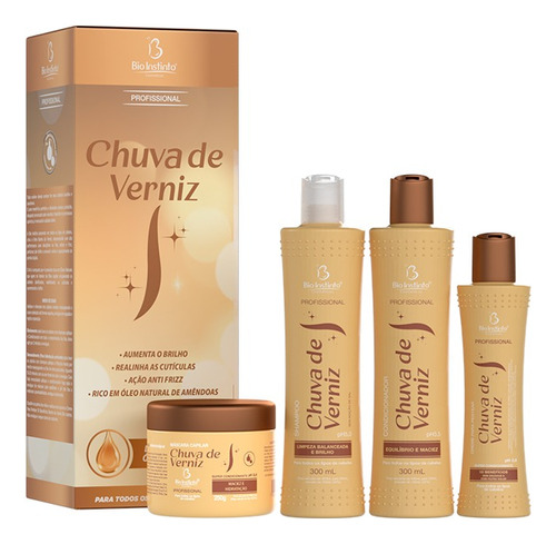 Kit Capilar Chuva De Verniz 4 Un 1150 Ml