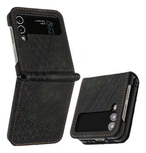 Funda De Piel De Lujo For Samsung Z Flip 4 3 5g Cover Funda