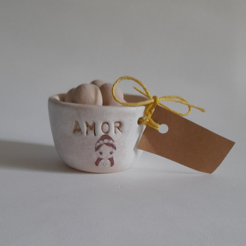 40 Souvenir Cumpleaños Comunión Cerámica Perlas Perfumadas