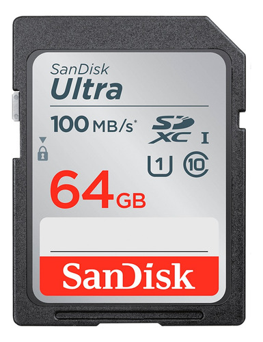 Cartão Memória 64gb 100mb/s Ultra Sdxc Uhs-i Sandisk