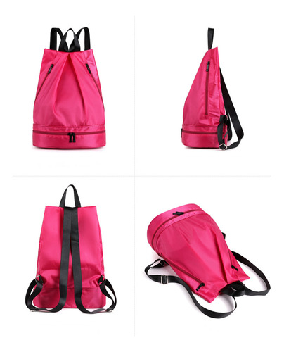 Mochila N Para Nadar Con Compartimento Para Zapatos, Sepa Húmeda Y Seca