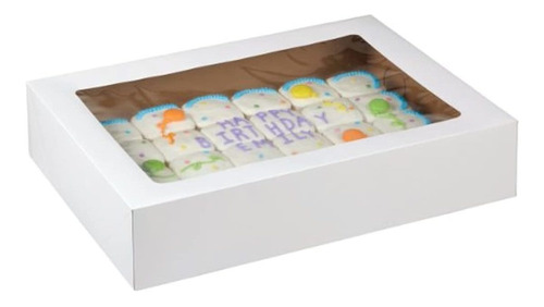 Wilton - Caja Para Tartas Con Ventana 2 Unidades Blanco