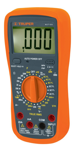 Multimetro Digital Automotriz Profesional Transistor Rms