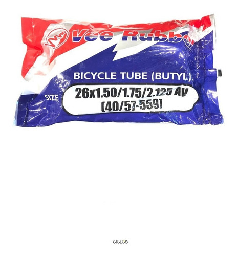 Imagen 2 de 2 de Juego 2 Cámaras Bicicleta 26 X 1.50-2.125 Válvula Auto Butyl - Ciclos