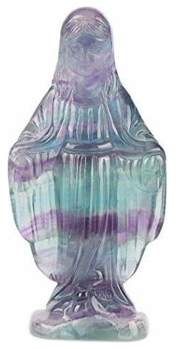 3 35 Cristal Virgen María Bendita Estatua De Piedras P...