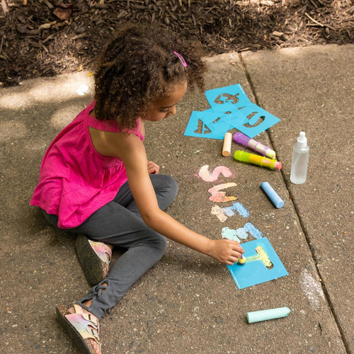 Set De Tiza Creativa Sunny Days 35 Plantillas 10 Colores