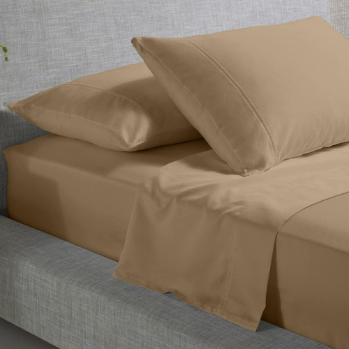 Juego De 2 Fundas De Almohada 100% Algodón 50 X 76 Cm Gris P