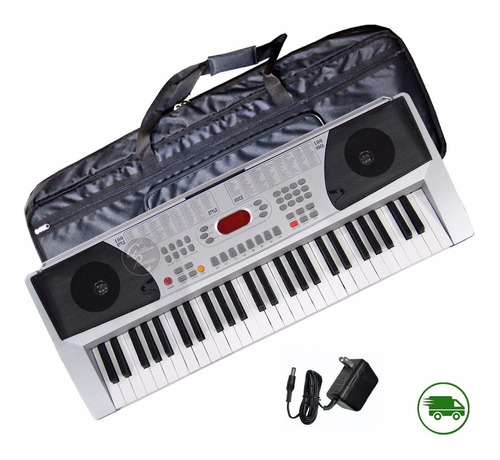 Organo Teclado 54 Teclas Piano 4/8 Atril Fuente Funda Envio