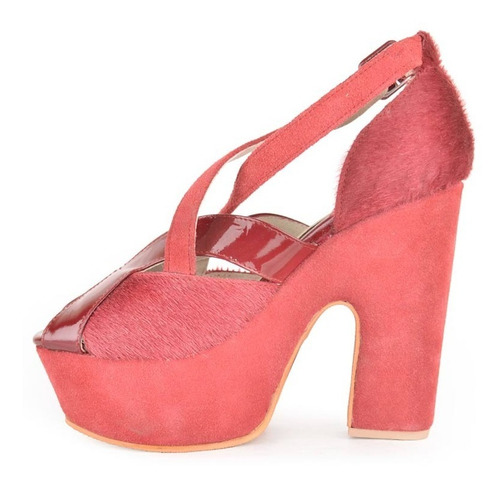 Imagen 2 de 5 de Sandalias Zapatos De Mujer De Cuero Vacuno Bruna - Ferraro