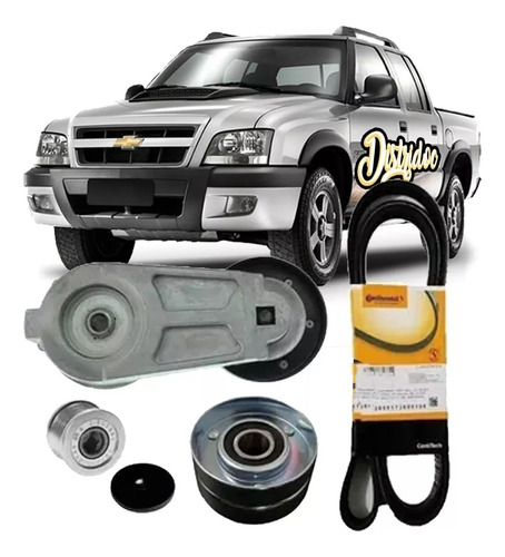 Kit Poly V Completo Chevrolet S10 Blazer 2.8 Mwm Skf Gates