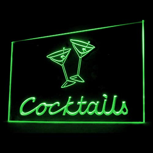 170065 Coctel Margarita Martini Bar Pub Mostrar Letrero