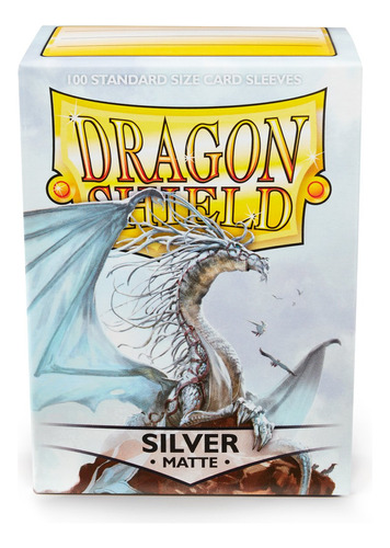 Dragon Shield - Fundas De Tamano Estandar - Plata Mate De 10