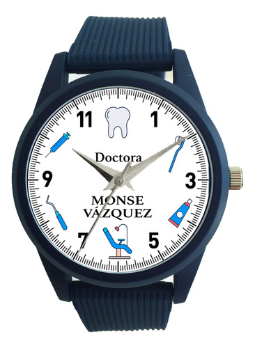 Reloj Dentista,  Contra Agua, Personalizado C/nombre + Envío