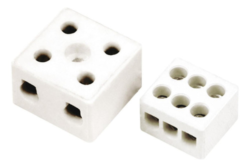 Conector Foxlux Porcelana 10mm Bif - Kit C/50 Unidades