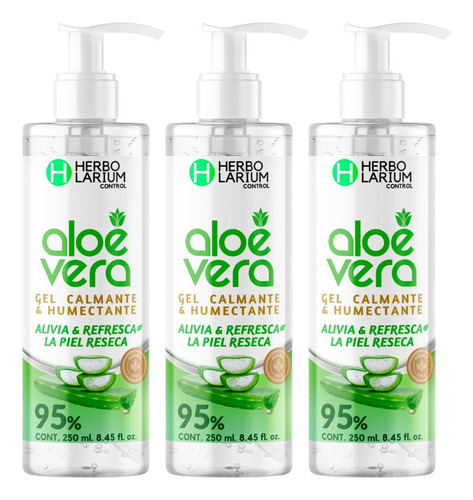 3 Pack - Gel Aloe Vera Al 95% Herbolarium Control