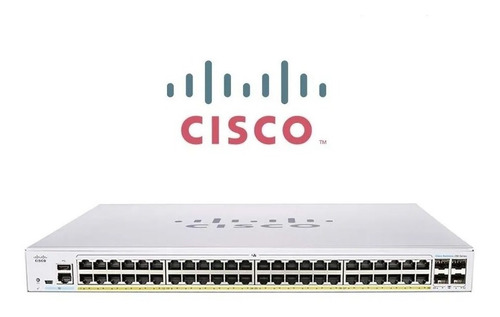 Imagen 2 de 6 de Switch Cisco Cbs250-48p-4g Adm. L3 De 48 Puertos Poe+ 4 Sfp