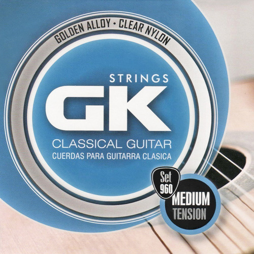 Encordado Gk Guitarra Clásica Criolla 960 Pack X 6  + Envio 
