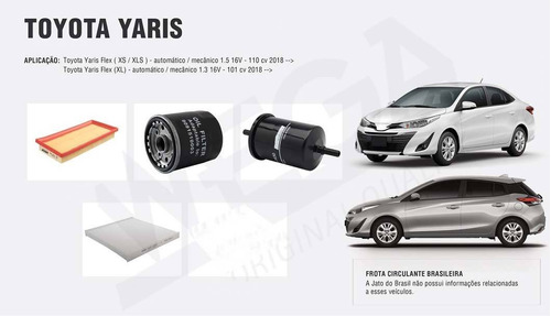 Imagem 1 de 5 de Kit De Filtro Toyota Yaris Xs 1.5 16v 110cv Flex