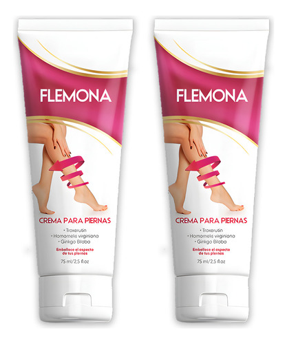 Flemona | Crema Para Las Varices | Piernas | Dos (2) Pack