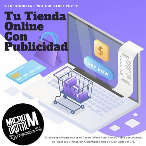Imagen 1 de 3 de Tiendas Virtuales Autoadministrables Con Publicidad En Redes