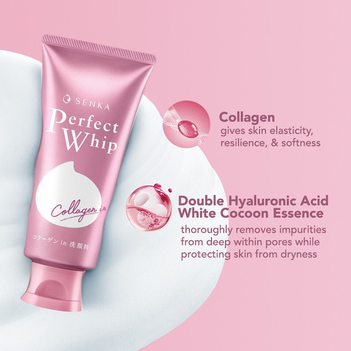 Sabonete Facial 120g Perfect Whip Collagen In - Senka