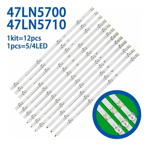 Kit Leds 47ln5700 / 47ln5710 - Aluminio, Nuevo.