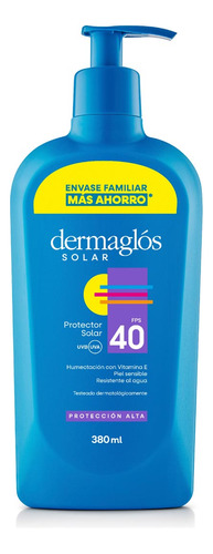 Crema Solar Dermaglós Fps40 380ml