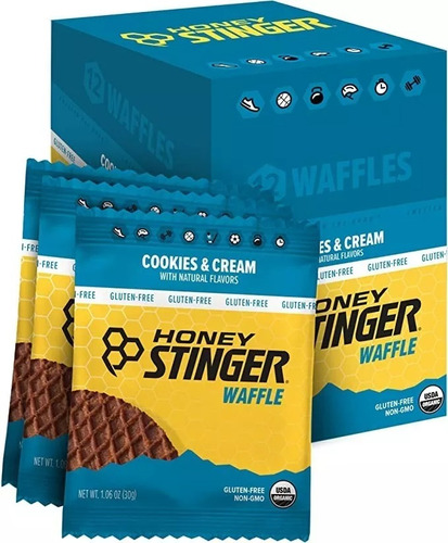 Honey Stinger Waffle Energy Organic C/12 Pzas 28.5gr Sfn