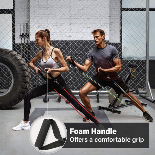 Bandas Elásticas Fitness, 100lbs Bandas De Resistencia Set,