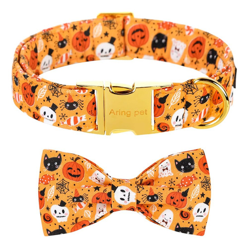 Aring Pet Collar Para Perros Con Lazo-halloween Collar De Pe