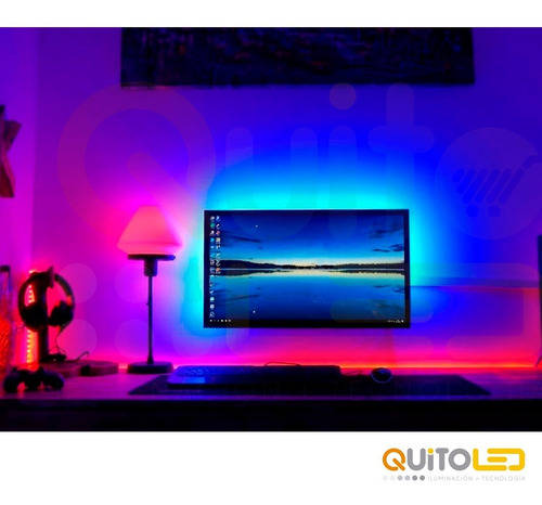 Cinta Rollo Tira Luces Led 5mt Multicolor +control Rgb 5050