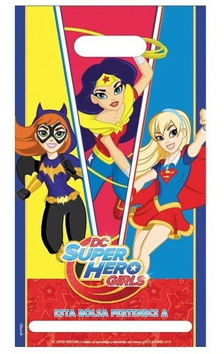 Bolsas Para Dulces Dc Super Hero Girls 6 Unidades Glam