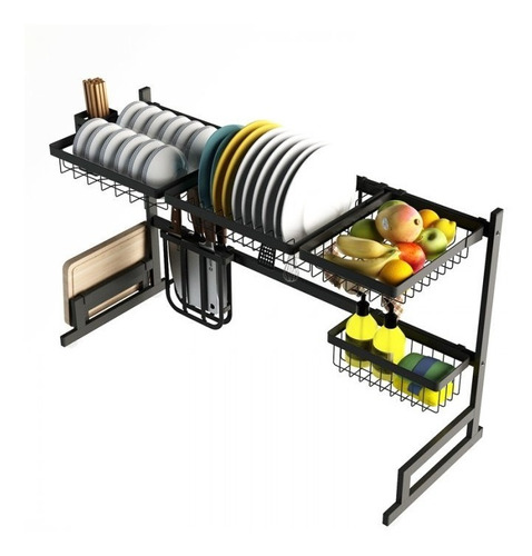 Escurridor De Platos Secaplatos Smart Organizador Acero Inox