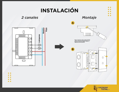 Imagen 9 de 10 de Interruptor Tecla Wifi Inteligente Smart Touch 1 Canal Pared