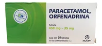 Comprar Paracetamol Orfenadrina 450mg\u002F35mg C\u002F50 Tabs Maver