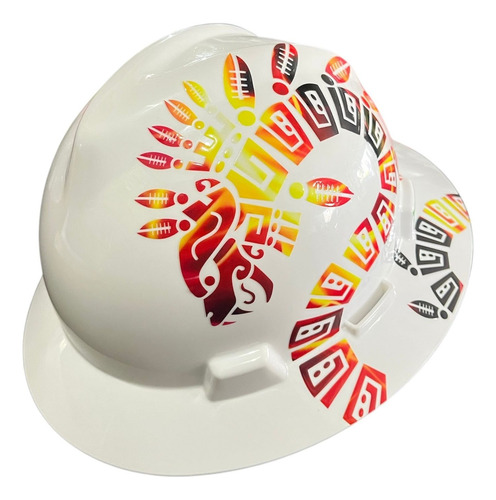 Casco De Seguridad Msa Diseño Impresion Uhd Uv. 5150 Blanco