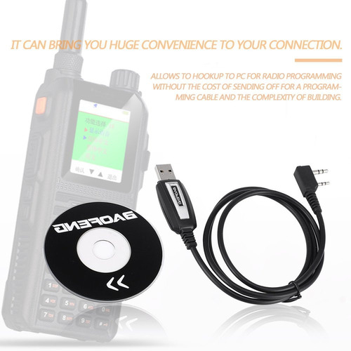 Imagen 2 de 10 de Nuevo, Cable De Programación Usb Para Baofeng Radio Walkie T